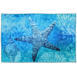 Crinkled Satin Starfish Machine Washable Olivia's Home™ Accent Rug