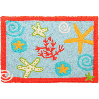 Sand dollars and Coral Rug