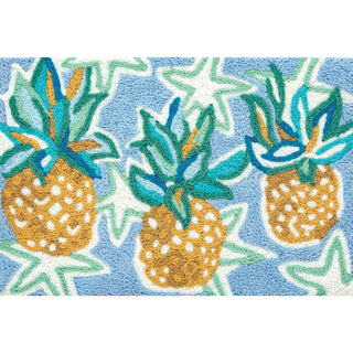 Tropical Pineapples & Starfish Rug