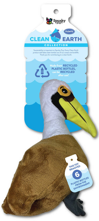 Clean Earth Recycled Plush Toys - 100% Sustainable: Small Pelican