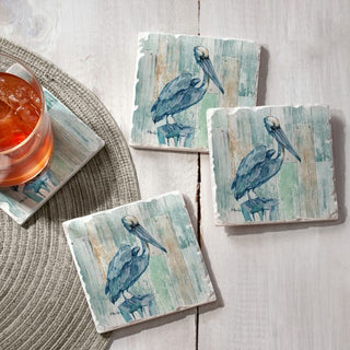 Arianna Pelican 4 Pack Coaster Set