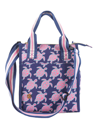 Navy Turtle Lunch Bag