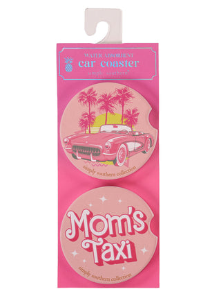 Mom Taxi Car Coaster Set of 2