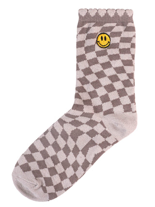 Simply Southern Gray Check Socks