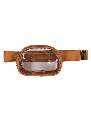 Adventures Await PU Leather Stadium Belt Bag