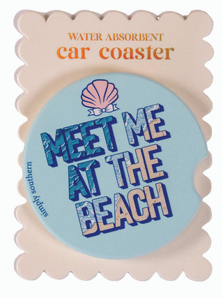 Living For It Car Coaster