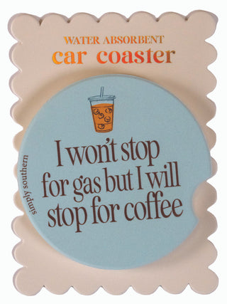 Living For It Car Coaster