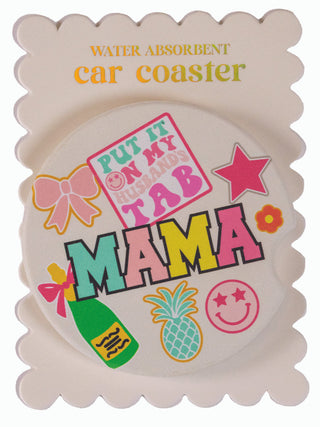 Living For It Car Coaster