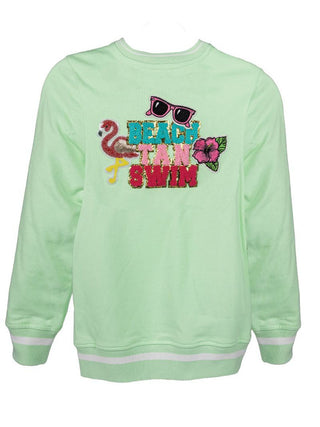 Beach Varsity Crew Top