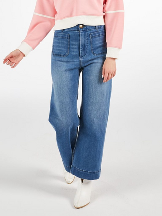 Downtown Chic Wide Leg Jeans