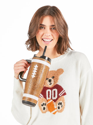 Keep On 40oz Tumbler in Football
