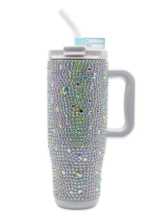 Sparkle All Day 40oz Tumbler in Silver