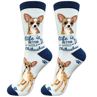 Life Is Better With A Chihuahua Crew Socks
