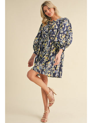 Think About It Dress in Navy