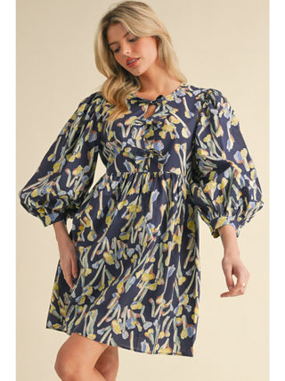 Think About It Dress in Navy