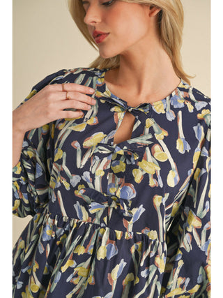 Think About It Dress in Navy