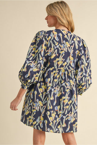 Think About It Dress in Navy