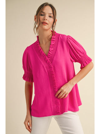 Tempting Fate Top in Hot Pink