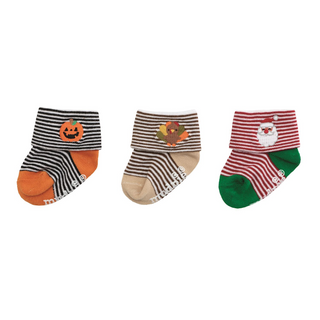 Boys My First Holiday Striped Sock Set