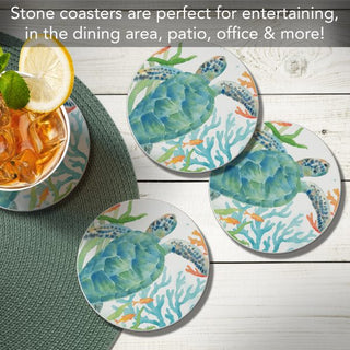 Sea Life Serenade 4 Pack Coaster Set
