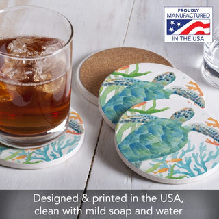 Sea Life Serenade 4 Pack Coaster Set