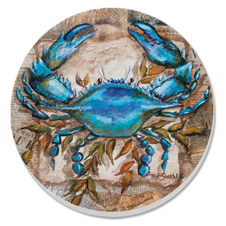 Blue Crab Coaster Set