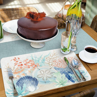 Seaside Reversible Plastic Placemat