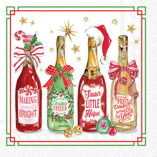 Cheers To Christmas Paper Cocktail Napkins - 20 Ct.