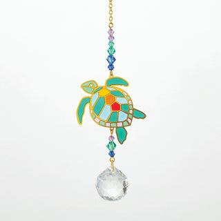 Crystal Dreams Turtle Suncatcher