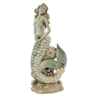 Large Mermaid on Rocks Statue