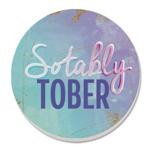 Sotably Tober – Round Single Tile Coaster