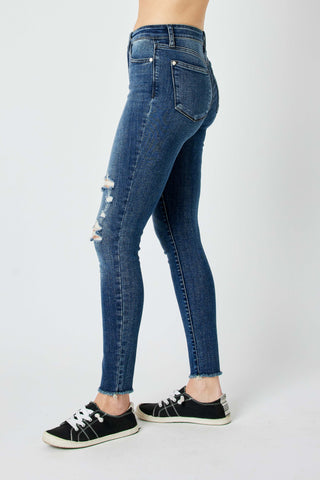 Destroyed High Waisted Skinny Jeans by Judy Blue
