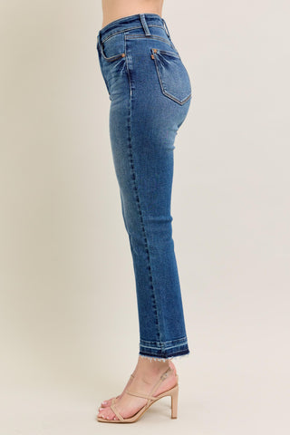 High Waisted Vintage Wash Kick Flare Jeans by Judy Blue
