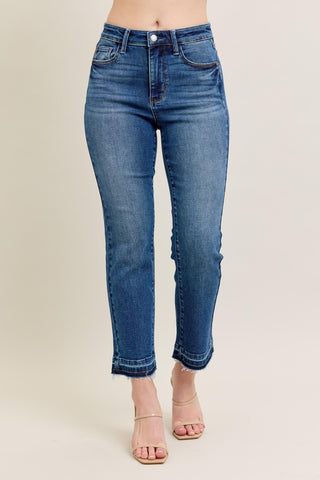 High Waisted Vintage Wash Kick Flare Jeans by Judy Blue