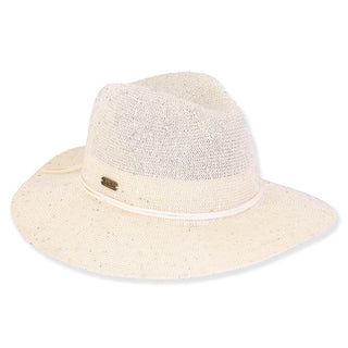 Julia Poly Braid Safari Hat in Ivory