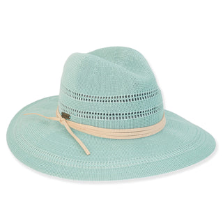 Parker Poly Braid Safari Hat in Seafoam