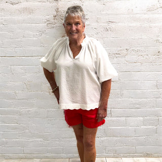 What's Not To Like Top in Off White