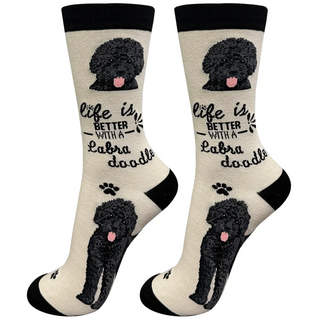 Life Is Better With A Labradoodle Crew Socks