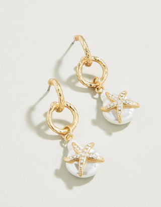 Starfish Groupie Earrings in Pearl