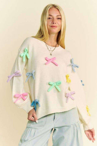 Loving The Ribbons Sweater