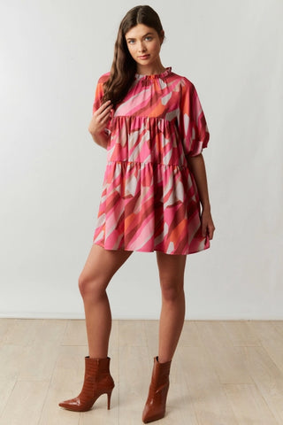 Carmine Babydoll Dress - Final Sale