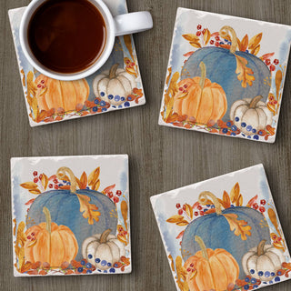 Denim Harvest Absorbent Tumbled 4 Pack Tile Coaster