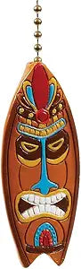 Tiki Surfboard Fan Pull