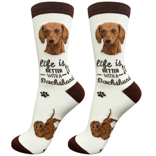 Life Is Better With A Dachshund Crew Socks