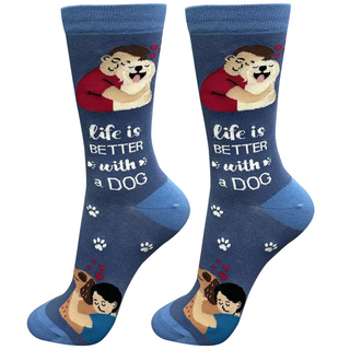 Life Is Better With A Dog Crew Socks