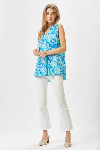 Water Paisley Lizzy Tank