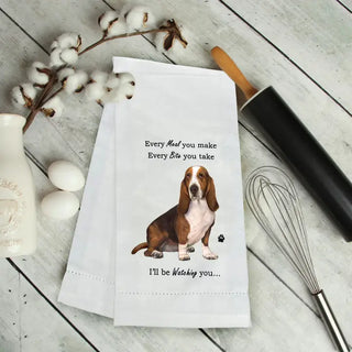 Bassett Hound Kitchen Towel
