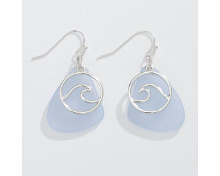 Sea Glass Wave Earrings