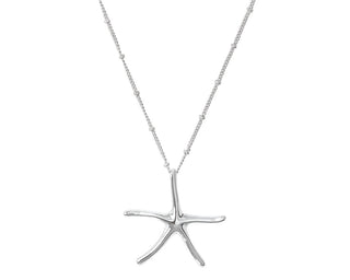Silver Starfish Necklace