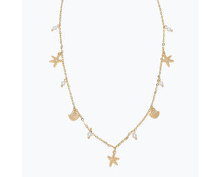 Sun-Kissed Sea Life Charms Necklace